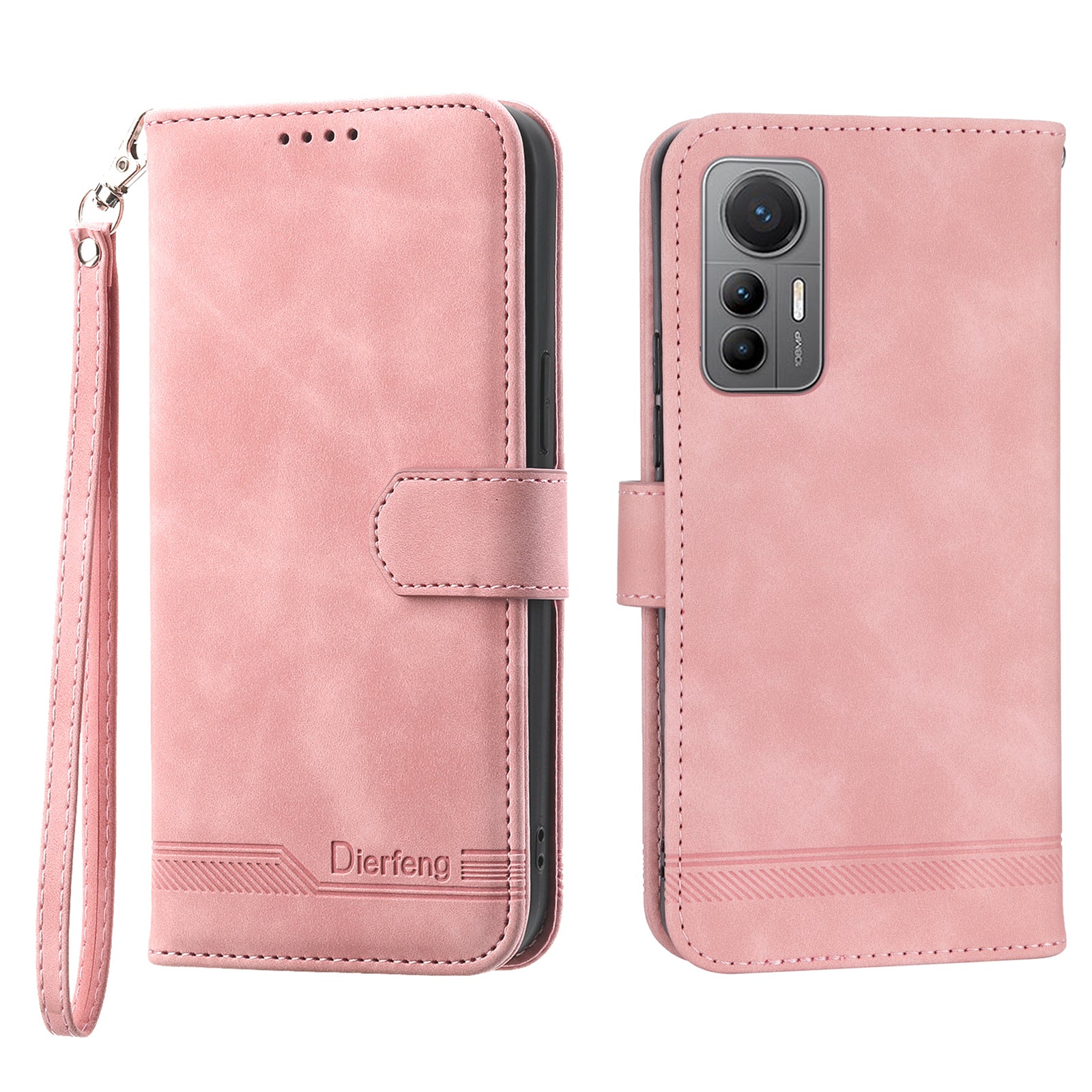 DIERFENG DF-03 for Xiaomi 12 Pro 5G 12 Pro (Dimensity) 5G 12S Pro 5G Wallet PU Leather Phone Case Lines Imprinted Phone Stand Cover- Black DIERFENG DF-03 for Xiaomi 12 Pro 5G 12 Pro (Dimensity) 5G 12S Pro 5G Wallet PU Leather Phone Case Lines Imprinted Phone Stand Cover- Black